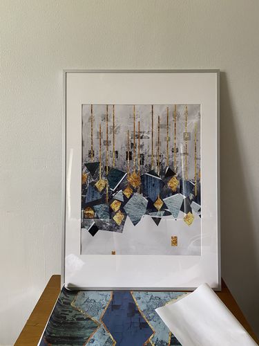 Customer photo review of Geometric Sun Landscape