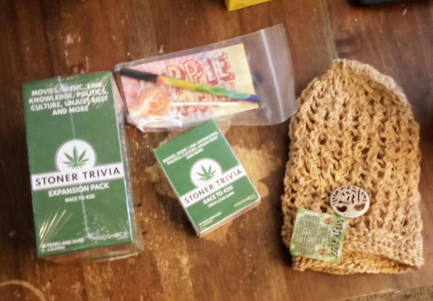 Customer photo review of Stoner Trivia Race to 420 Card Game