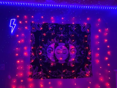 Customer photo review of DormVibes Color Changing Wall Lights
