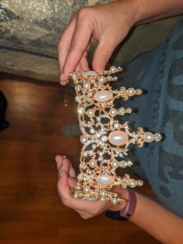 Customer photo review of Mythological Pearl Tiara