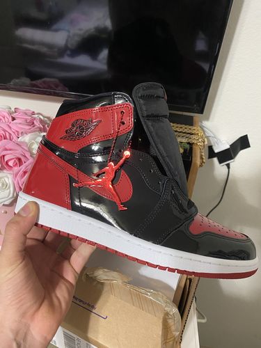 Customer photo review of Jordan 1 Reimagined Bred Early Pairs