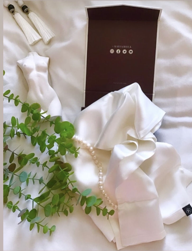 Customer photo review of Ivory Pure Silk Pillowcase