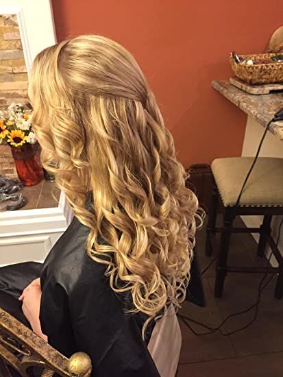 Customer photo review of 7pcs Clip in Hair Extensions Professional Highlight Blonde #P18/613| LaaVoo