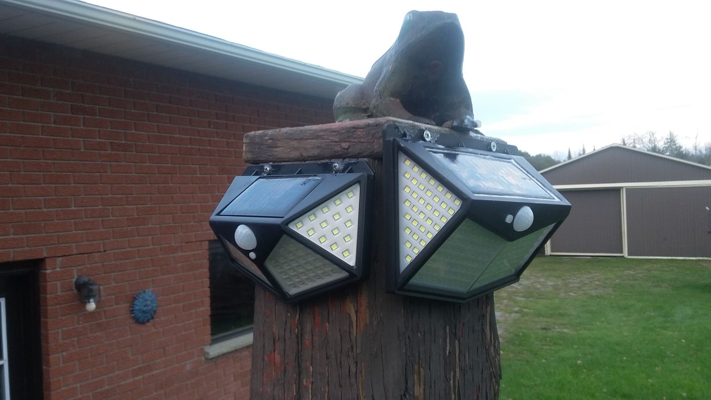 Customer photo review of BigM Heavy Duty LED 212 Solar Security Light With Motion Sensor for Outdoor, Front Yard, Backyard