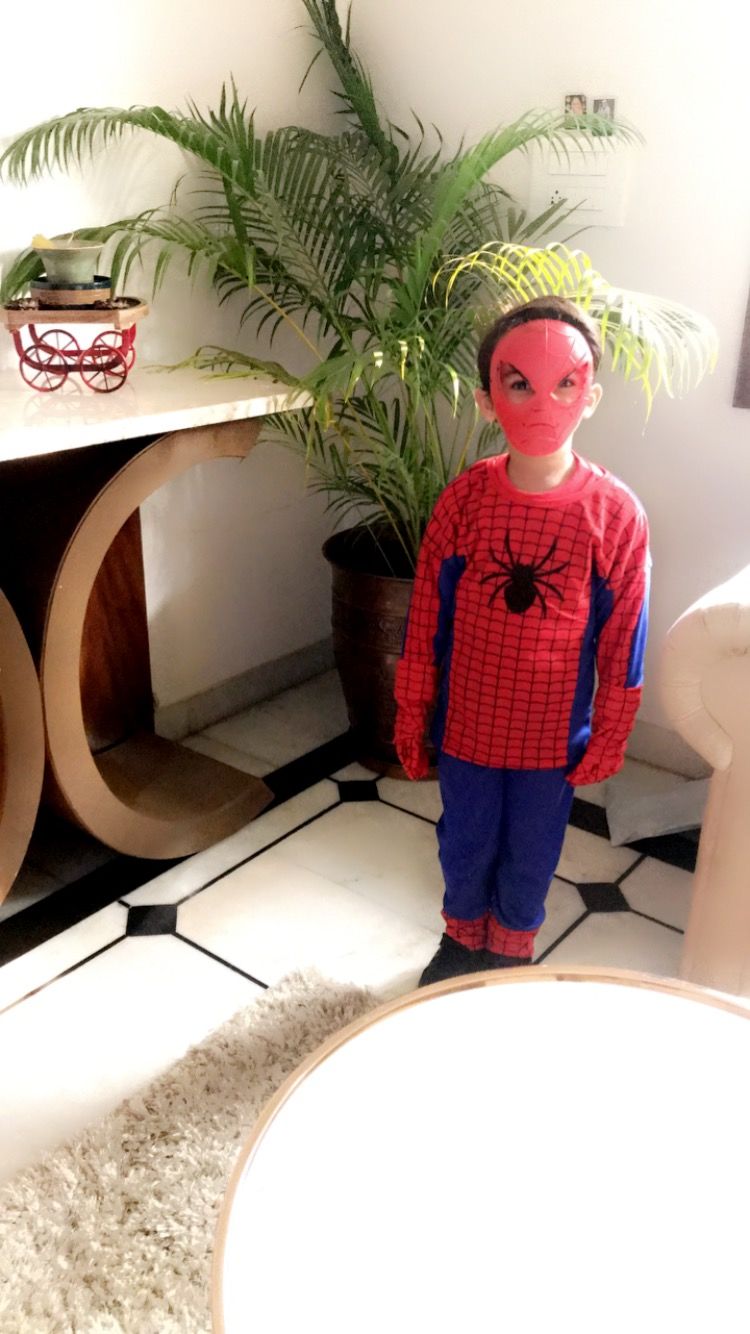 Customer photo review of Fancydresswale Spiderman Dress for Boys