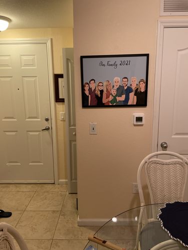 Customer photo review of Custom Framed Family Portrait