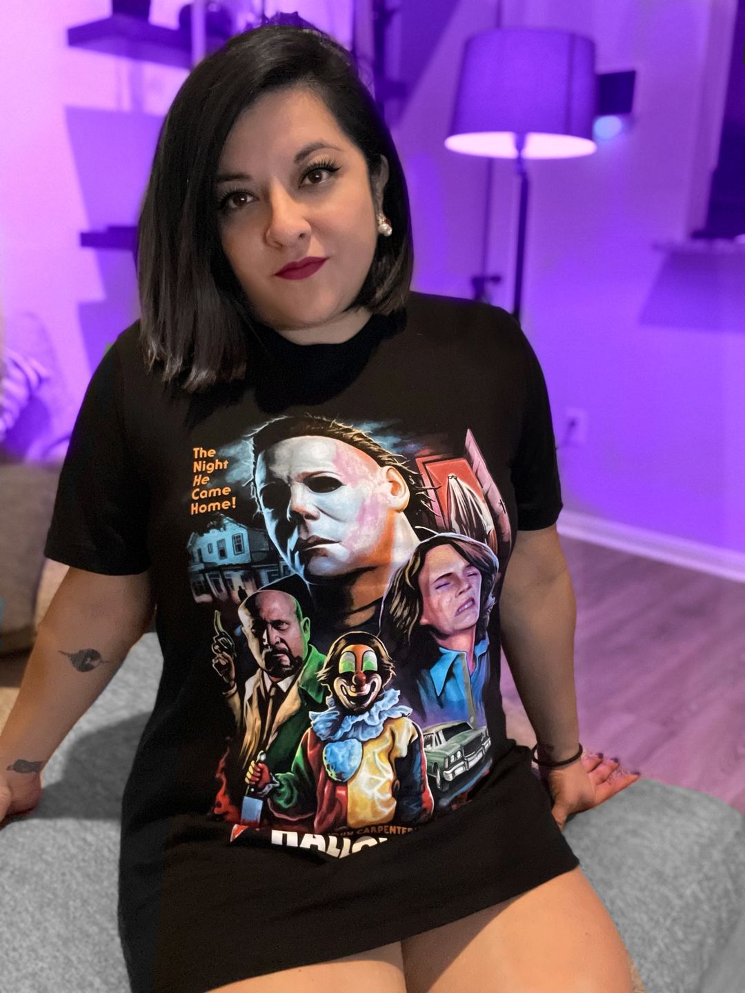 Customer photo review of He's Come Back T-Shirt