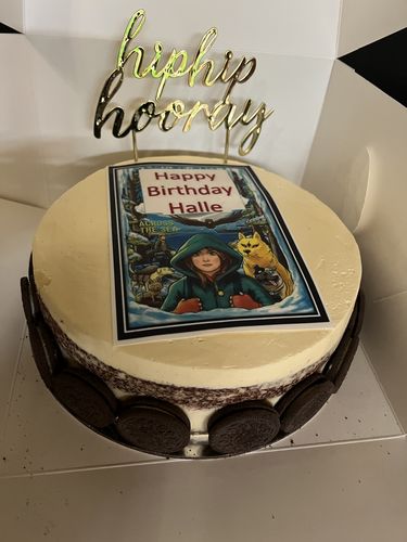Customer photo review of A5 Rectangle Custom Edible Icing Image