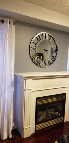 Customer photo review of 32" Luxury Real Mirrored Clock