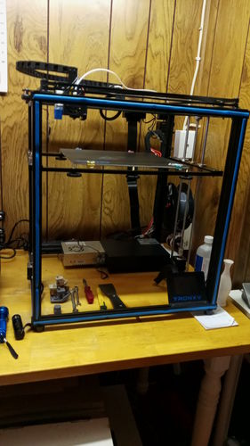 Customer photo review of X5SA 24V DIY CoreXY 3D printer with build size 300*330*400mm