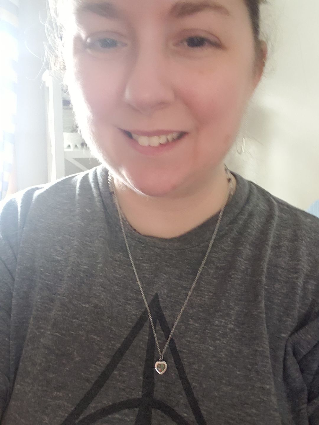 Customer photo review of Dainty Heart Cremation Pendant