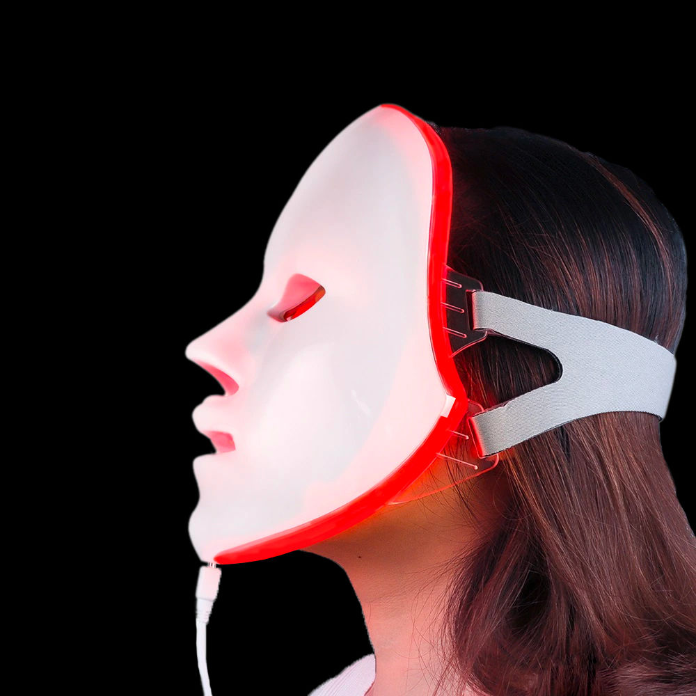 Customer photo review of EvenSkyn® Mirage: Pro LED Phototherapy Face Mask