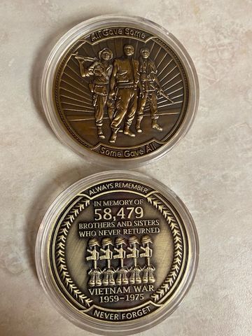Customer photo review of Vietnam Veteran Coin