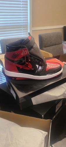 Customer photo review of Jordan 1 Reimagined Bred Early Pairs