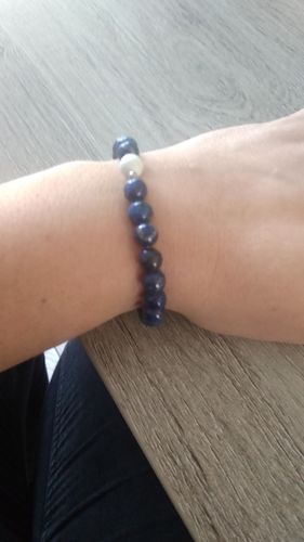 Customer photo review of BRACELET DUO LAPIS LAZULI/HOWLITE