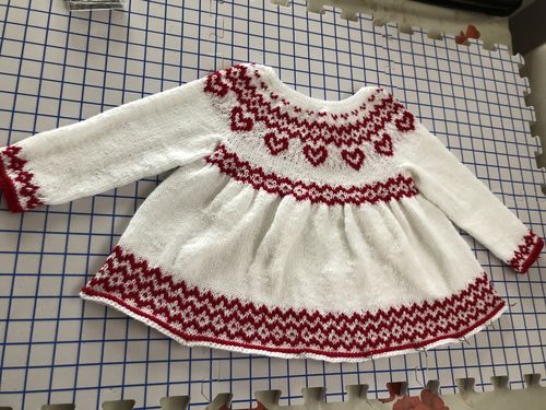 Customer photo review of Child Mystery Knitting Box