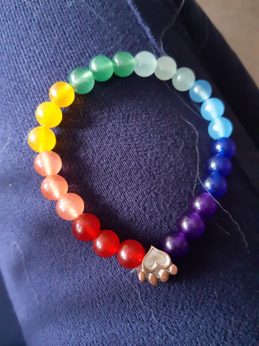 Customer photo review of Help For Paws™ Rainbow Bridge Memory Bracelet