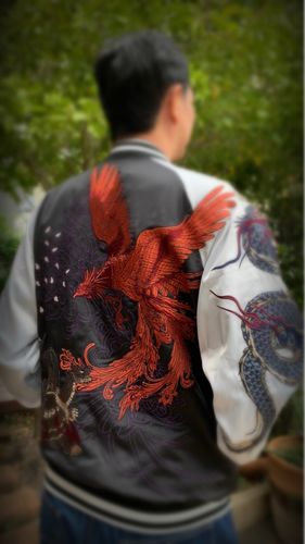 Customer photo review of Four Legendary Creatures Sukajan Souvenir Jacket