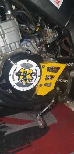 Customer photo review of Cache Allumage 3D BKS Jaune - Derbi Euro 3