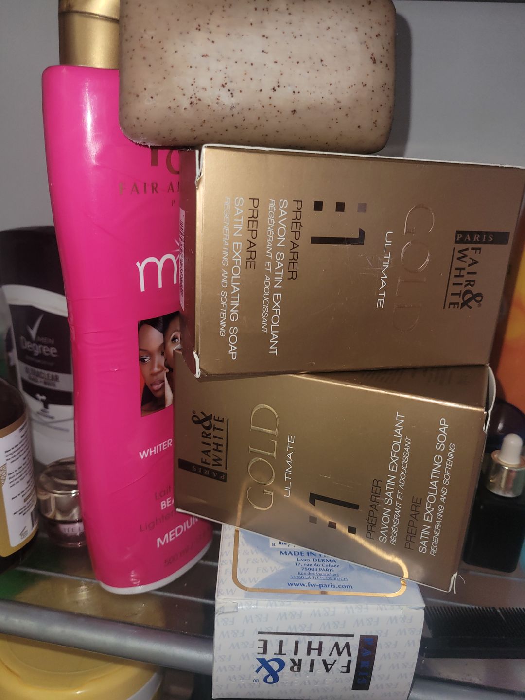 Customer photo review of Fair and White Miss White Body Lightening Lotion 7 days 500ml
