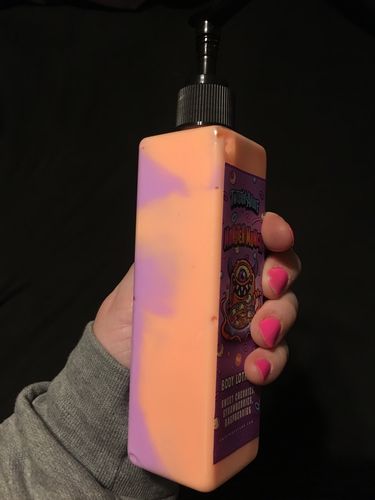 Customer photo review of Monster Munch  Body Lotion