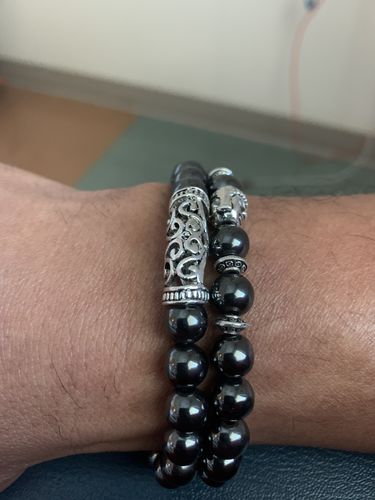 Customer photo review of Buddha Bracelet good luck and healing gift * Natural Gemstone reiki bracelets *