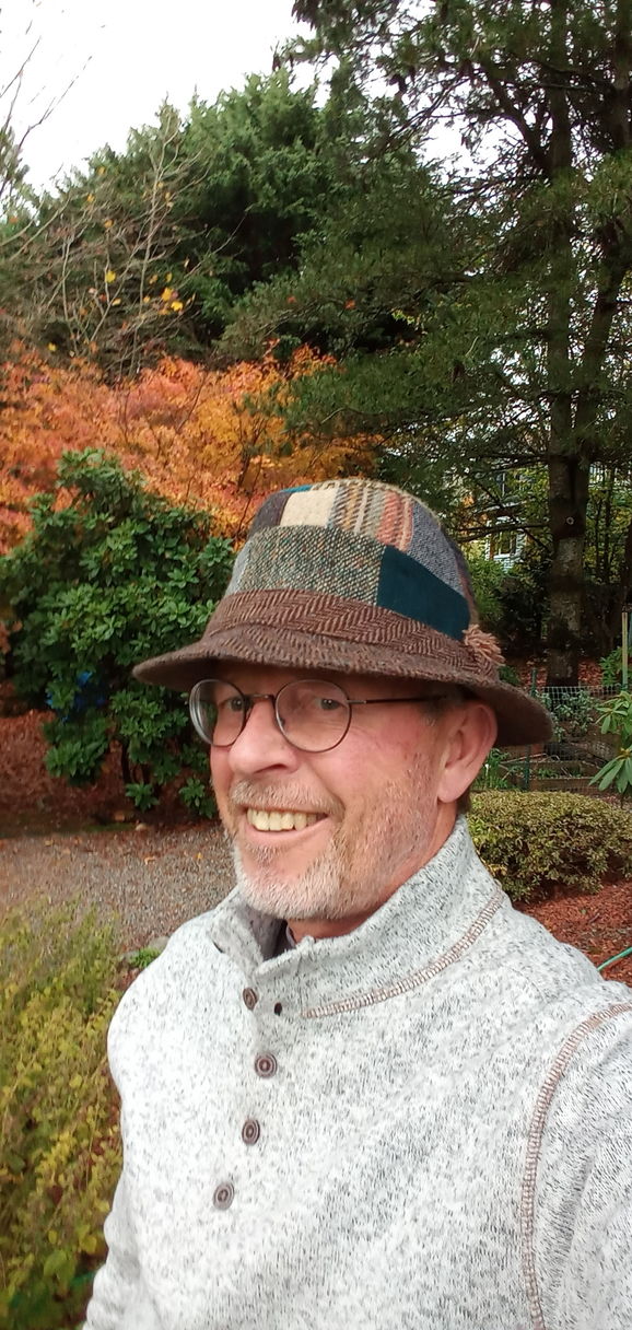 Customer photo review of Walking Hat Patchwork Tweed