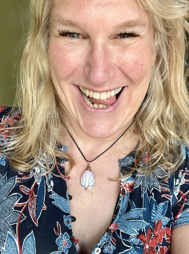 Customer photo review of Wire Wrapped Opalite Pendant Necklace