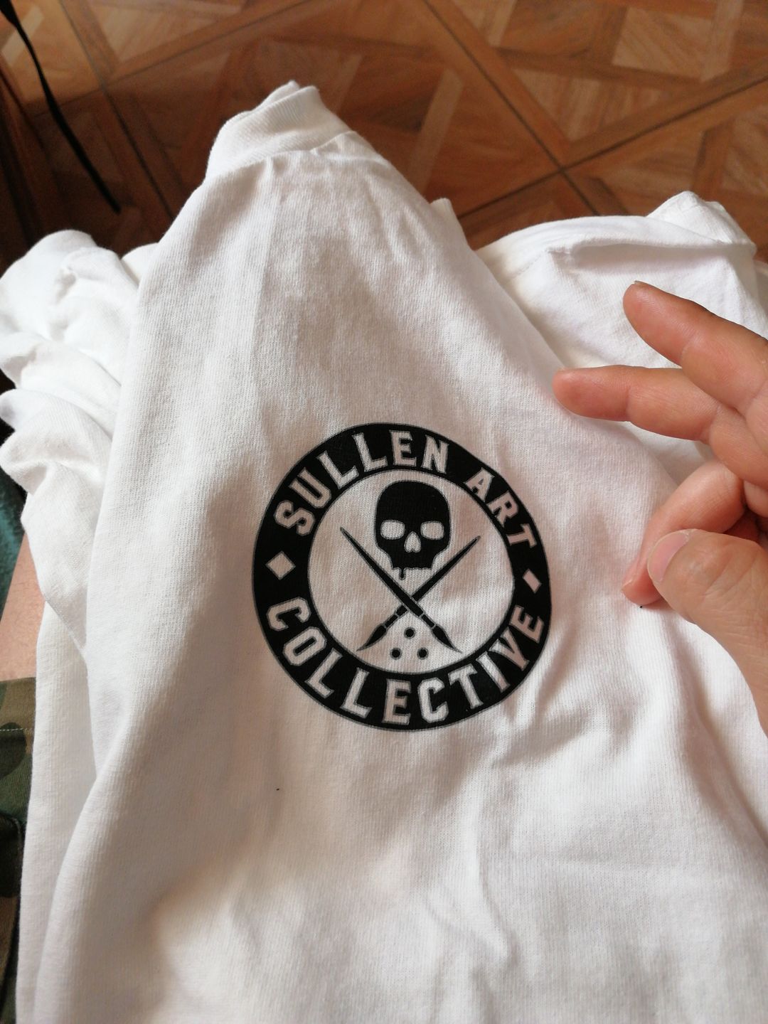 Customer photo review of BADGE OF HONOR WHITE LONG SLEEVE