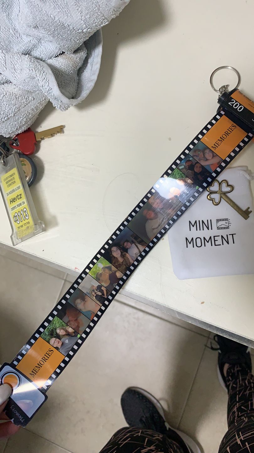 Customer photo review of מחזיק מפתחות פילם אישי