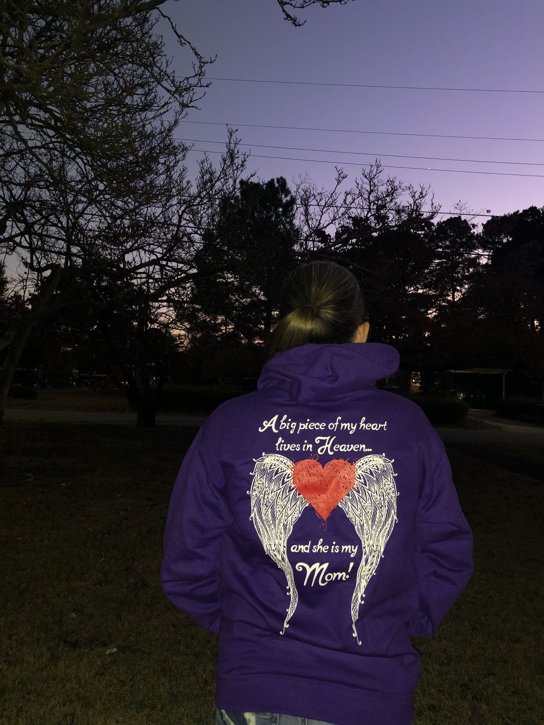 Customer photo review of Mom - A Big Piece of my Heart Hoodie