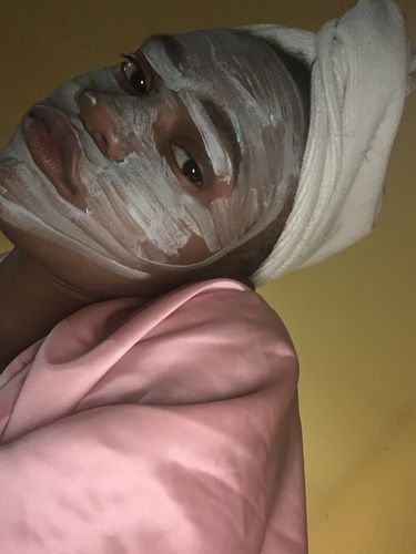 Customer photo review of Blueberry Mask