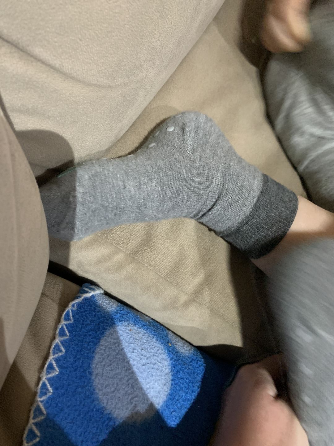 Customer photo review of Navy Blue Socks