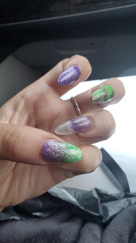 Customer photo review of Nail Liner Gel Set - Neon Colors