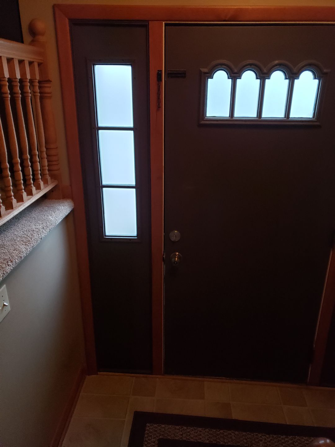 Customer photo review of Clear 3 Lite Glass and Frame Kit (Half Sidelite 8" x 36" Glass Size)
