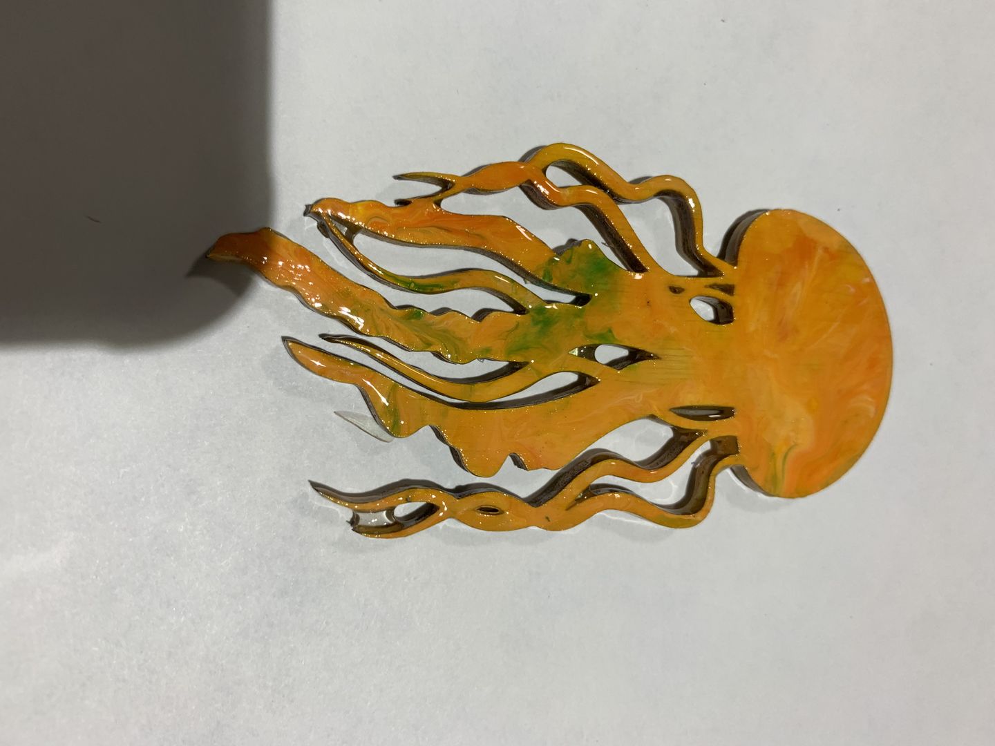 Customer photo review of Unfinished Wooden Jellyfish Jelly Fish Silhoutte - Craft- up to 24" DIY