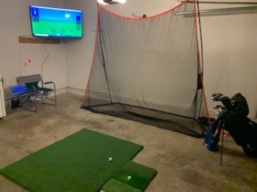 Customer photo review of TeeStrike Champ Golf Mat 4'x5'