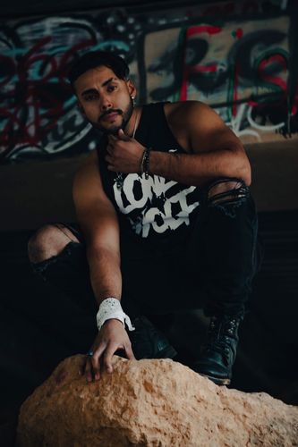 Customer photo review of 118 -  Blood Lone Wolf Tank Top