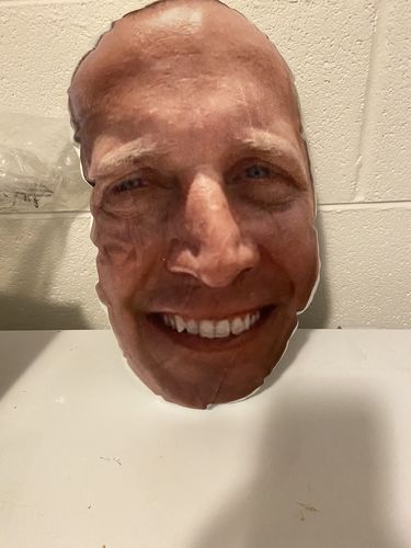 Customer photo review of Create A Custom Face Pillow
