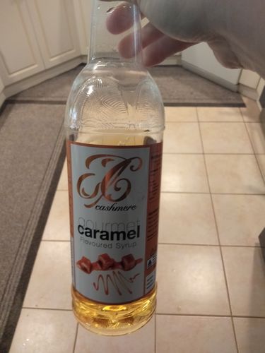 Customer photo review of Caramel Coffee Syrup