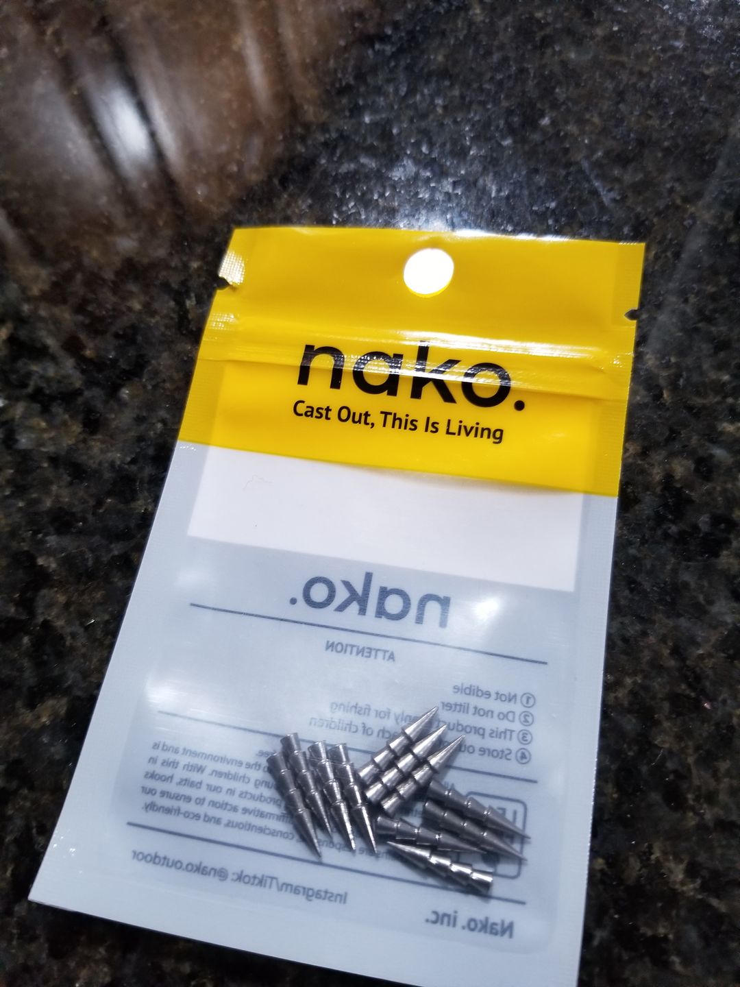 Customer photo review of 200% Density Tungsten Nail Weights | 10 Pack