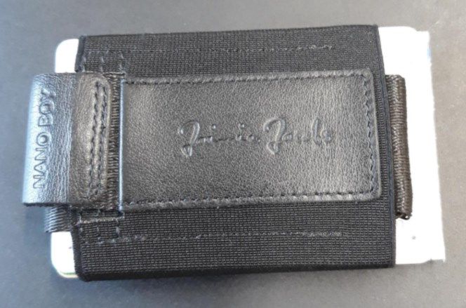 Customer photo review of Nano Boy card holder wallet with small elastic coin pocket