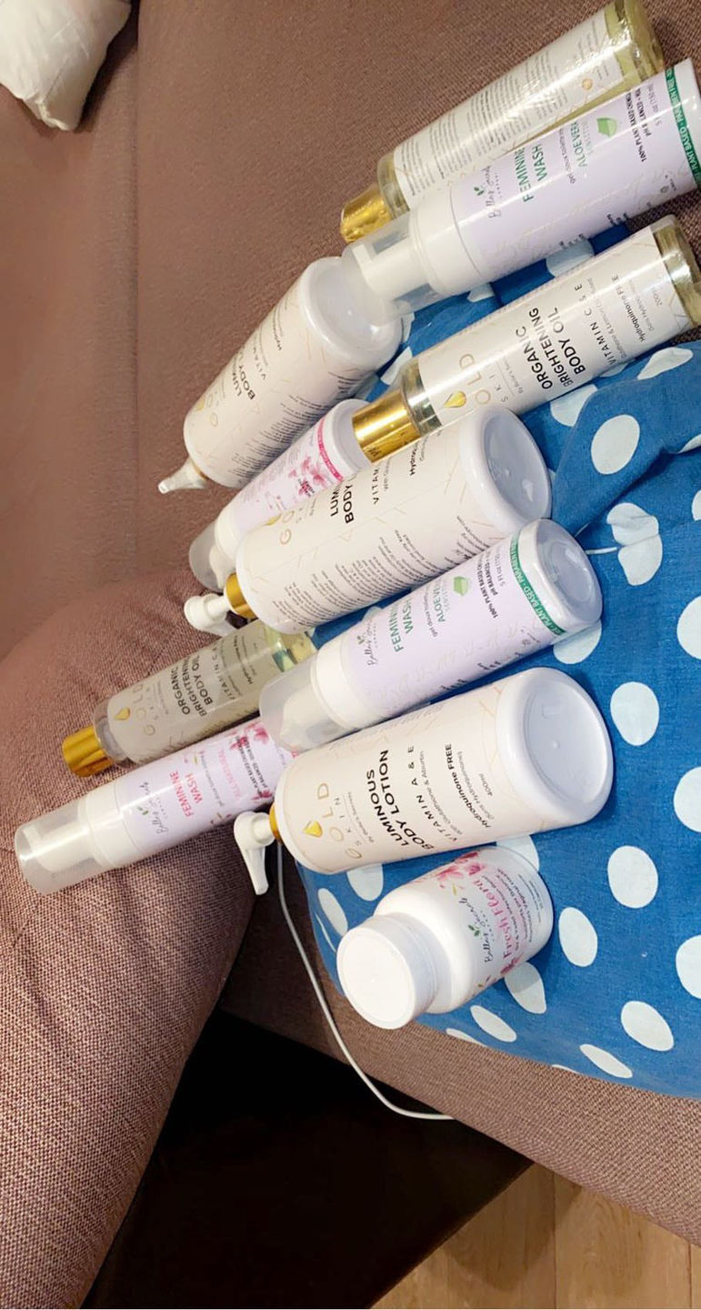 Customer photo review of Belle's Skin Body Oil