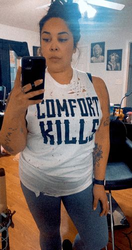 Customer photo review of 176 - Comfort Kills Tank Top White