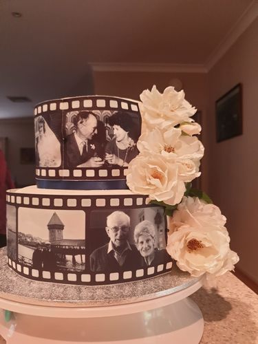 Customer photo review of Film Reel - Custom Edible Icing Image