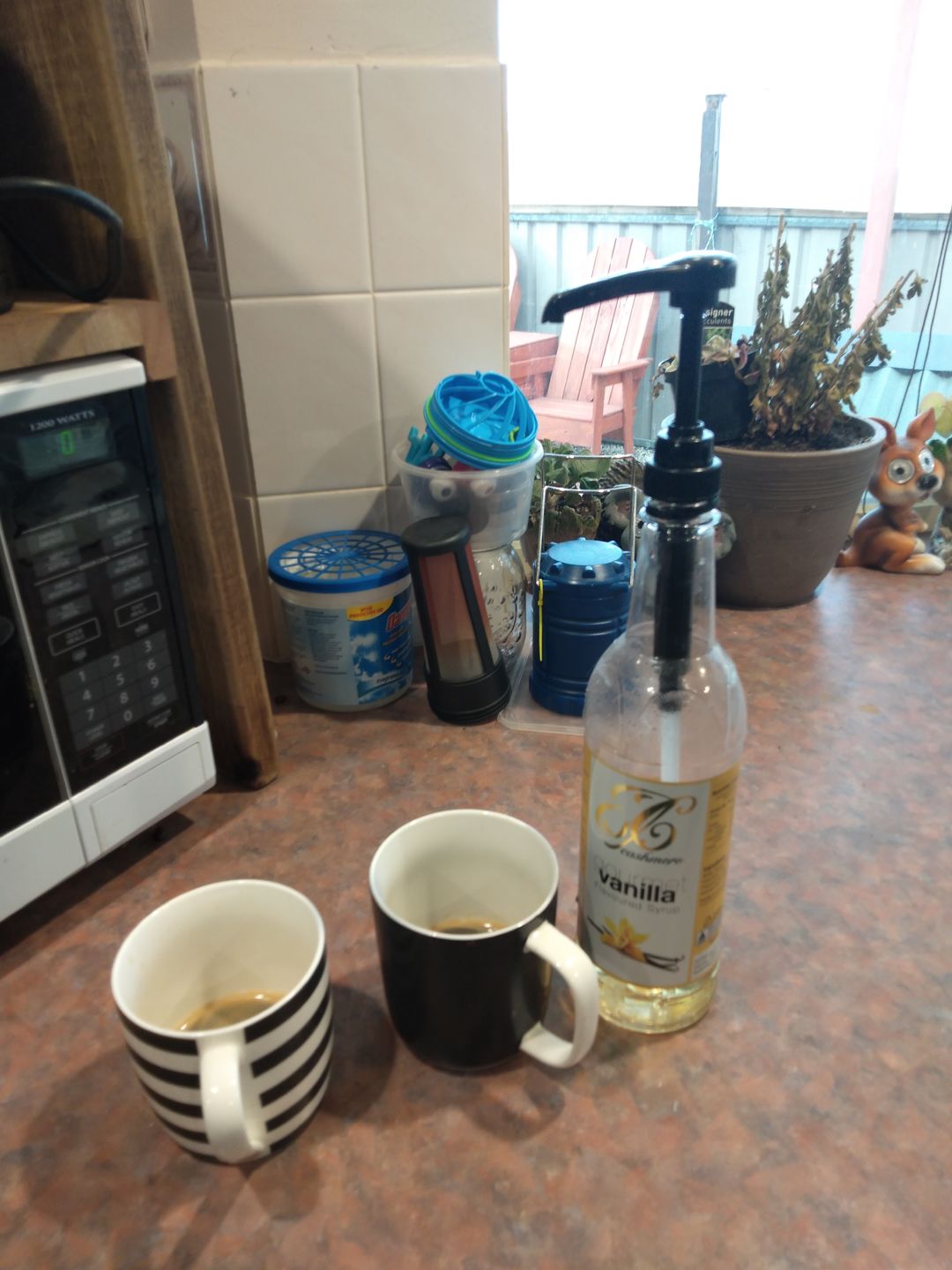 Customer photo review of Vanilla Coffee Syrup