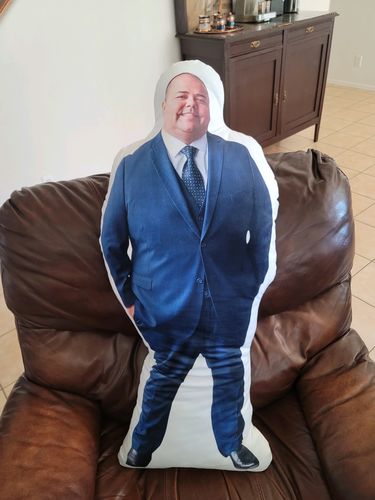 Customer photo review of Create A Custom Full Body Shaped Pillow