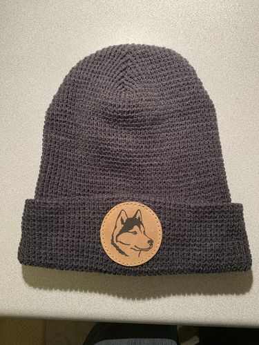 Customer photo review of Richardson 146 Leather Patch Beanie