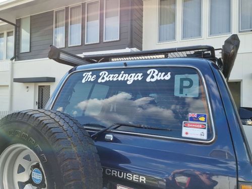 Customer photo review of AUS BOOT FLAG STICKER