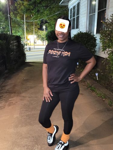Customer photo review of Spooky Hoe Shirt